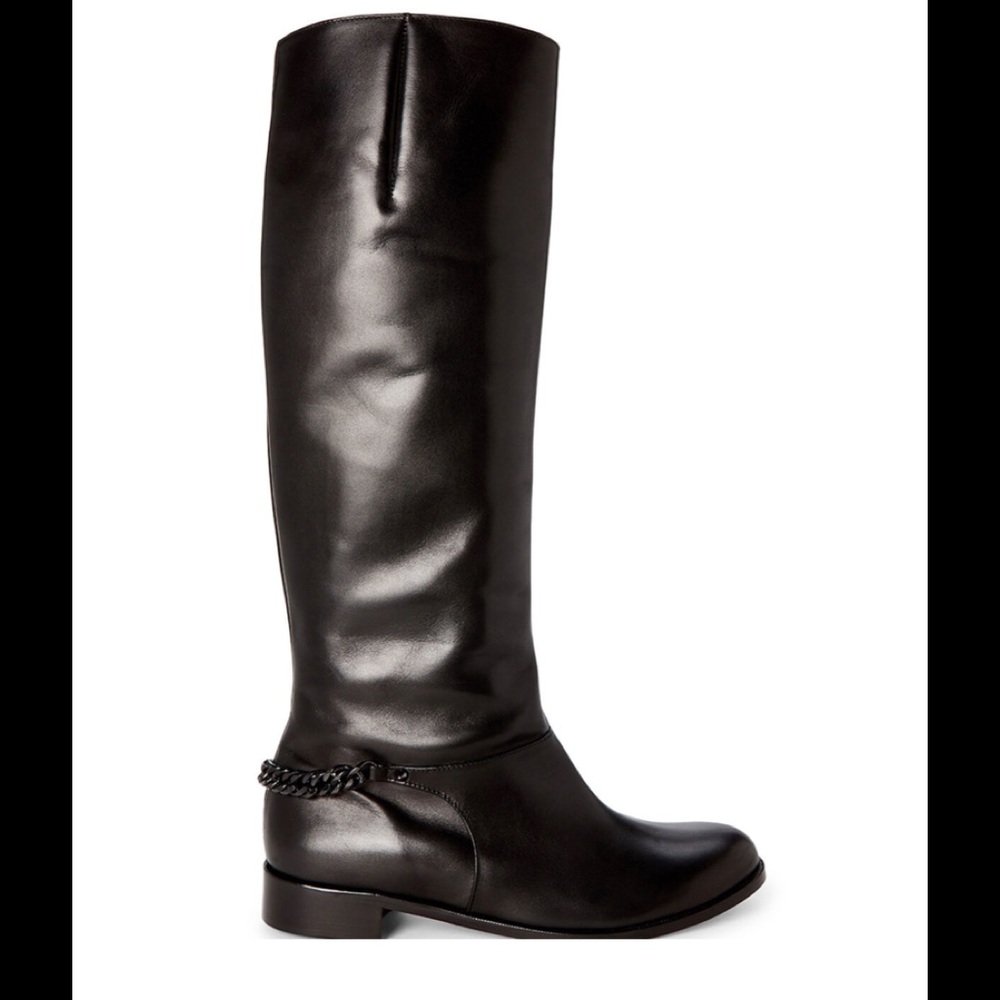 Christian lounoutin Black Cate Chain Leather Boots